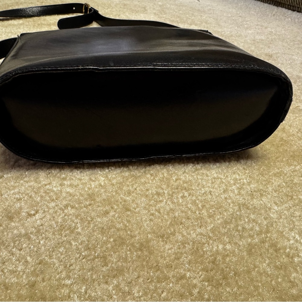 Vera‎ Pelle Black Leather Shoulder Bag - Picture 11 of 11